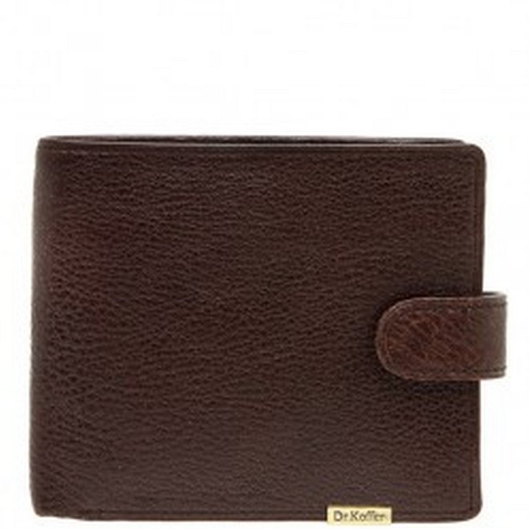 Портмоне Dr.Koffer 12*10,5см, нат. кожа, коричневый