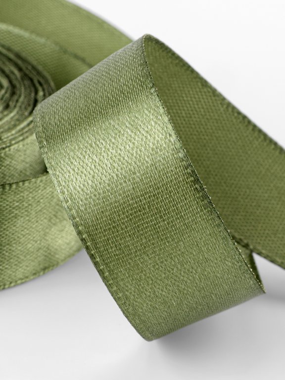 Лента атласная 2,0см*23м, цв. зеленый  ART UZOR