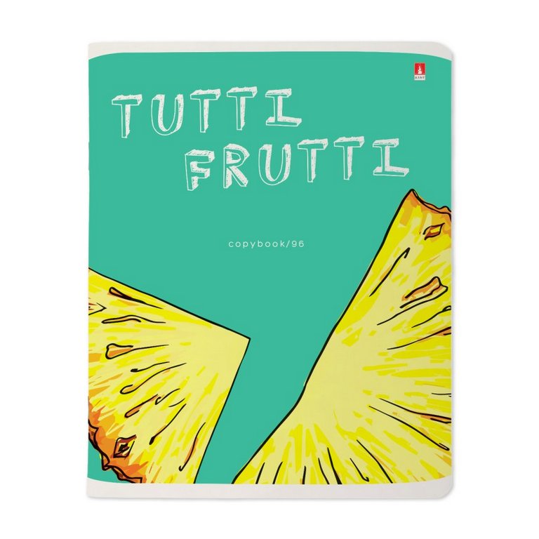 Тетрадь 96 лист кл. А5 на скрепке "FRESH & FRUITY" 5 ВИДОВ