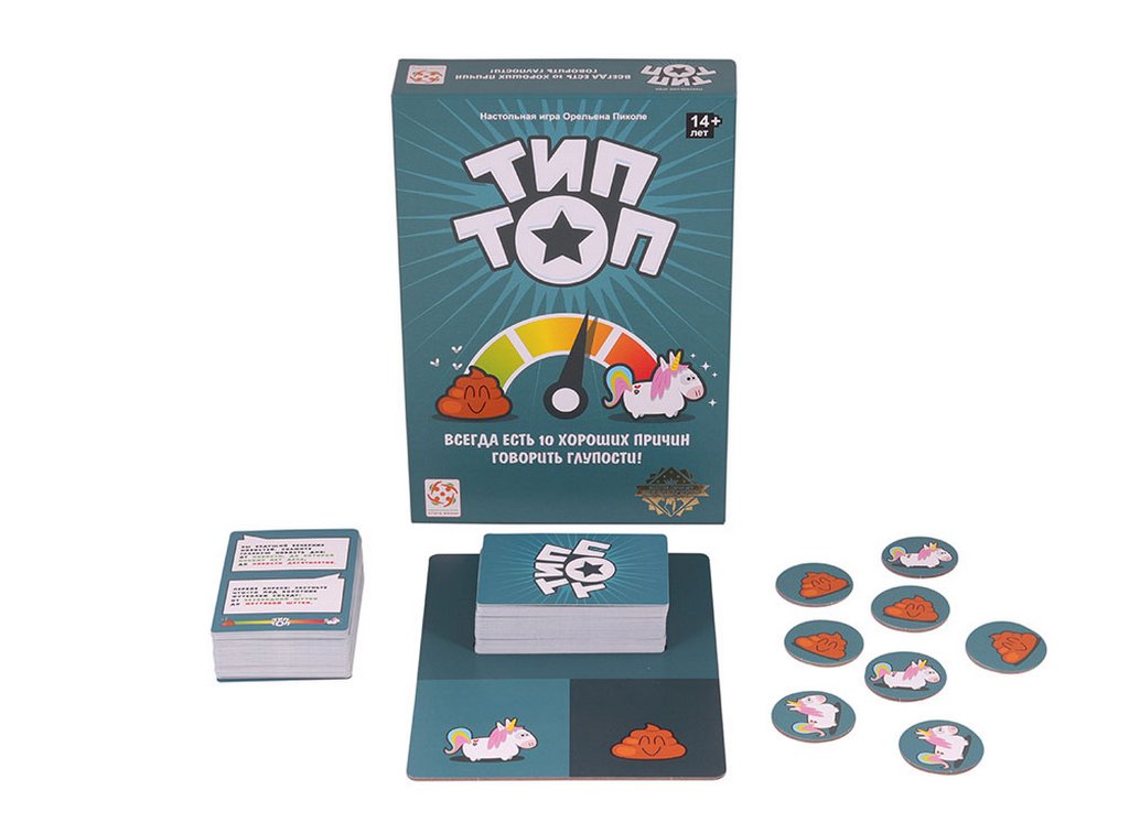 Игра настольная  14+ с карточками "Тип Топ" (4-9 игроков, 30-45 мин) Стиль жизни