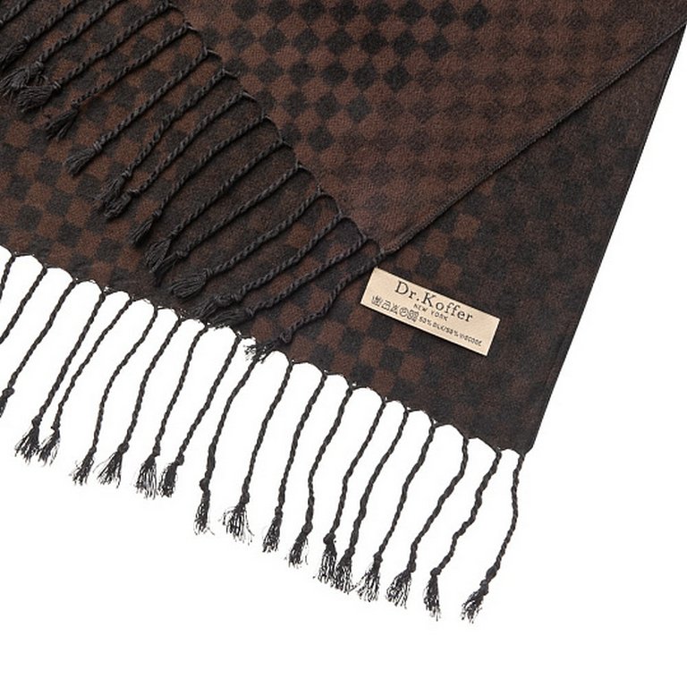 Шарф мужской Dr.Koffer 30х180 см, 50% шелк, 50% вискоза