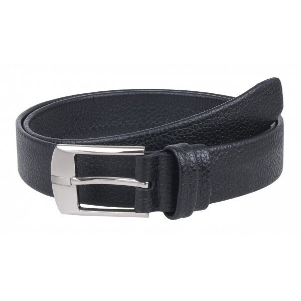 Ремень Alliance нат. кожа,  ширина 35мм, черный