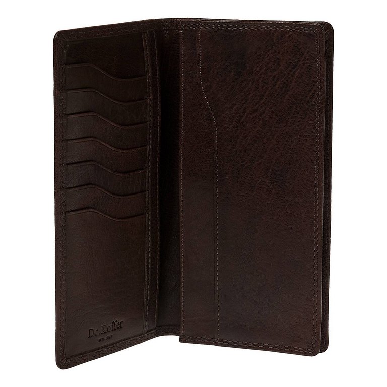 Портмоне Dr.Koffer 9*18 см нат. кожа, коричневый