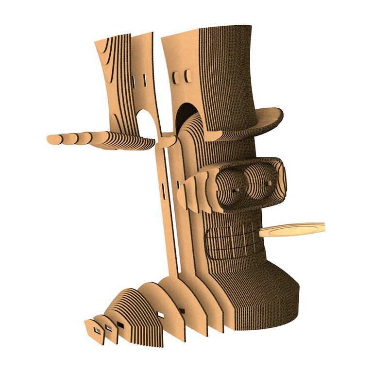 Сборная модель из гофрокартона "Бендер" h=23см, 175 дет, 6+, 5cult
