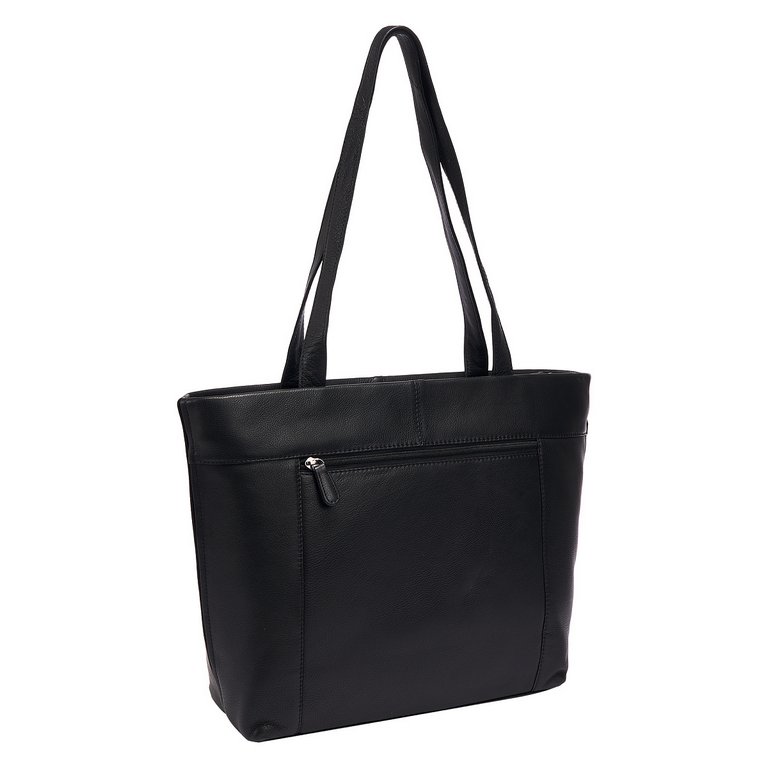 Сумка женская Dr.Koffer 33х31х12см см, нат.кожа черная