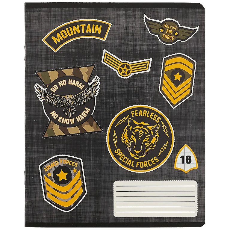 Тетрадь 18 лист кл. А5 "Шевроны"