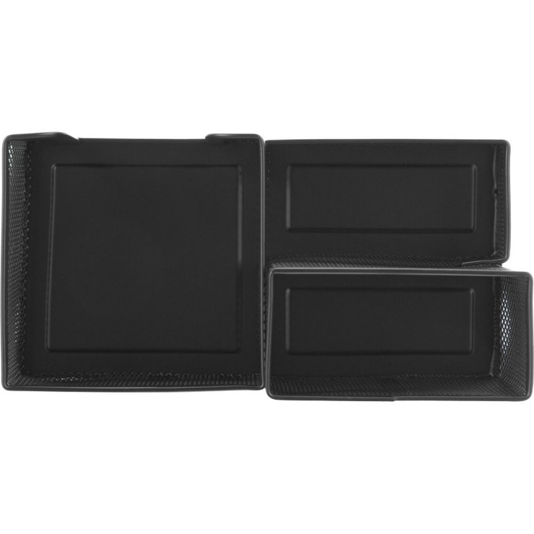 Подставка наст д/канц. принадлеж. металл, Attache 185x93x102 мм метал. 3 отд чёрная