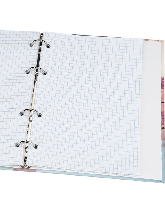 Тетрадь 80 лист кл. А5+ на кольцах "СВЕТЛЫЙ КОТЕНОК" тв. обл. Проф-Пресс