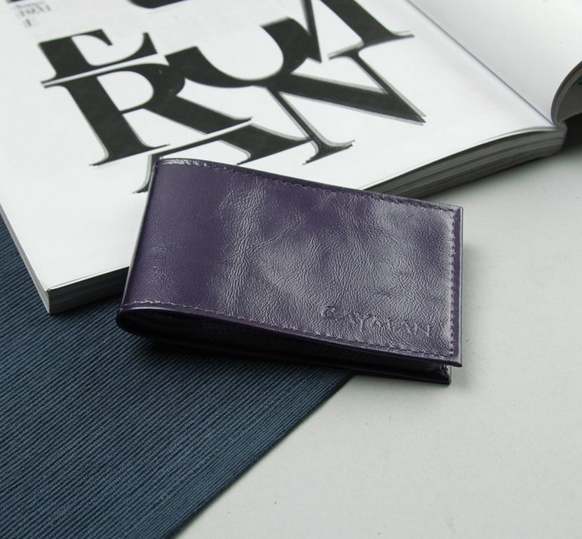 Визитница на 40 визиток Alliance 105*65мм, нат.кожа, фиолетовая (кляс. на 1 виз.)