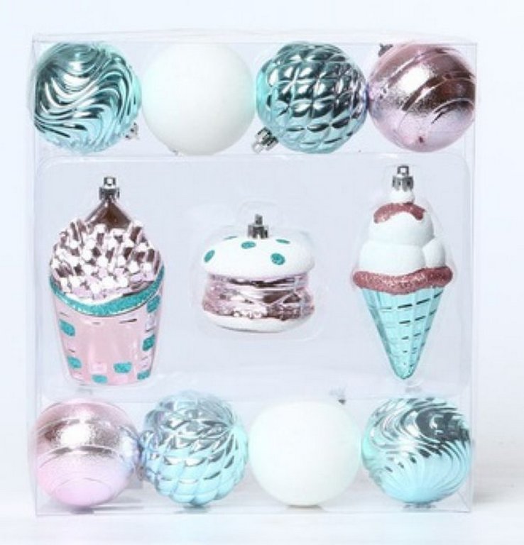 Набор украшений из пластика "Праздник" 11 шт/уп