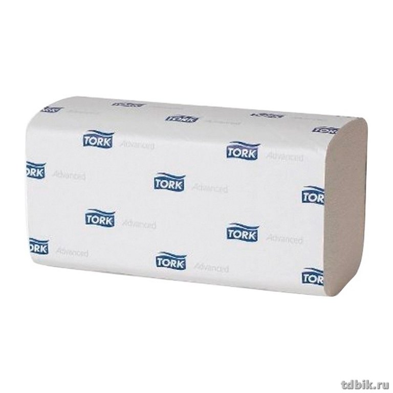 Полотенце бумажное для диспенсера в пачке Tellus/ТОРК (H3) V, 2сл, белые, 200л (23х23)