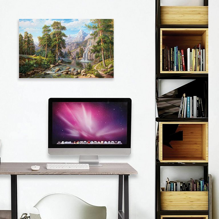 Алмазная мозаика 30*40см "Водопад" ОСТРОВ СОКРОВИЩ