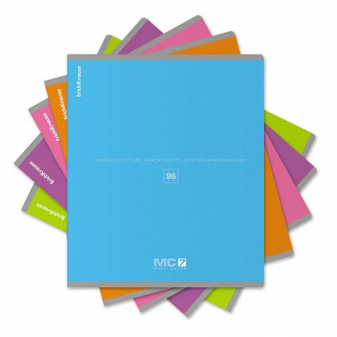 Тетрадь 96 лист кл. А5 на скрепке "MC-7" 5 ВИДОВ