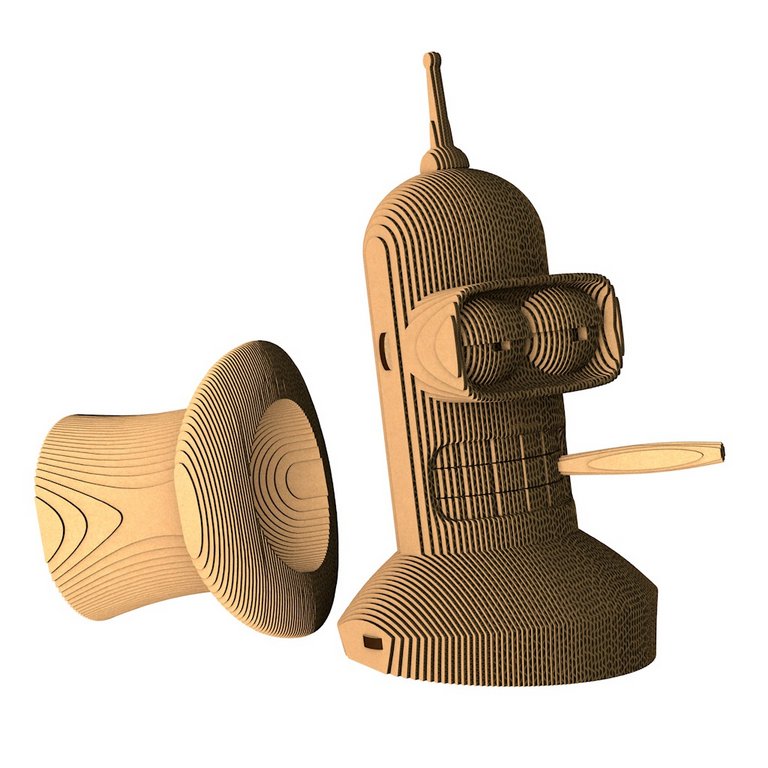 Сборная модель из гофрокартона "Бендер" h=23см, 175 дет, 6+, 5cult