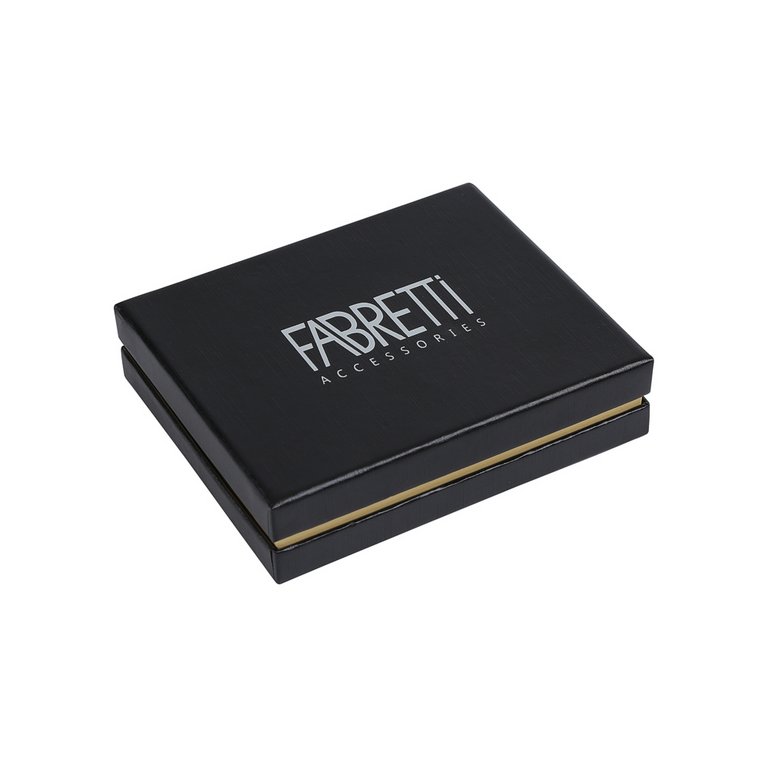 Портмоне FABRETTI мужское, нат.кожа, 11*13,5*1,5см, коричневый