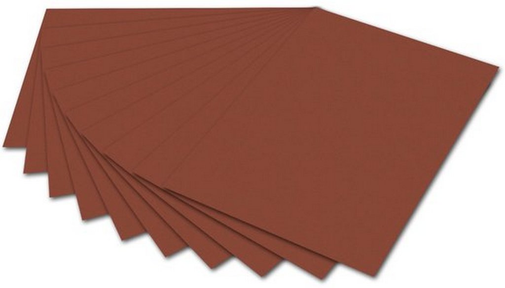 Бумага FOLIA 130г/м2, 50*70см, красно-коричневый