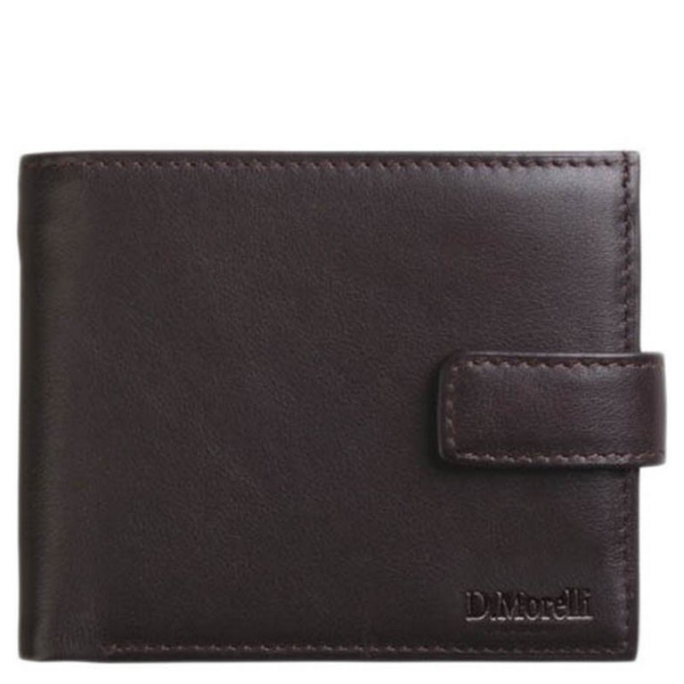Портмоне D.Morelli мужское "Brown" с хляст., нат.кожа
