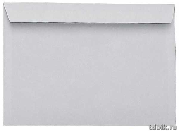 Конверт  из белой бумаги С5 (162*229мм) силикон лента, 90г