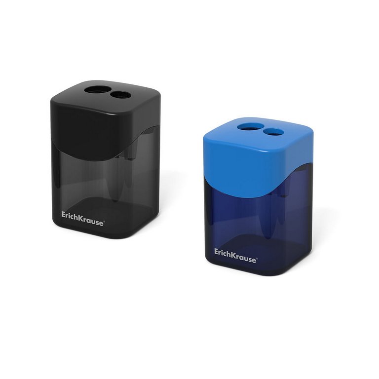 Точилка с контейнером два отверстия ErichKrause Wave