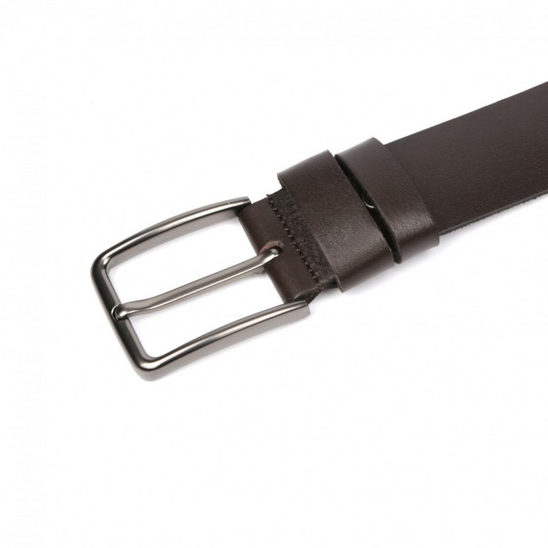 Ремень LEO VENTONI мужской, натуральная кожа, размер 125, тем. коричневый