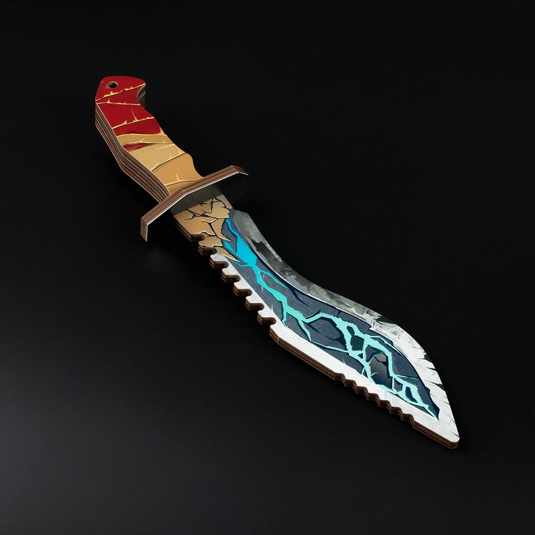 Игрушка Нож "Божественная сила", дерево ТРИ СОВЫ