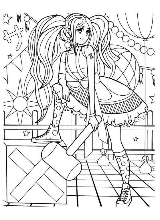 Антистресс Раскраска "Анимэ" ПРОФ-пресс