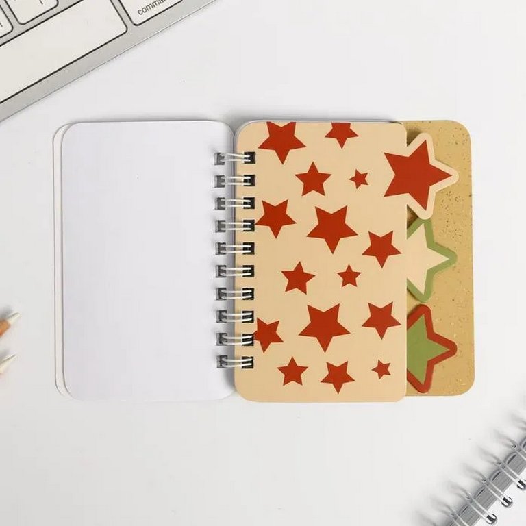 Блокнот с разделителем "Настоящему защитнику" А7, 40 листов