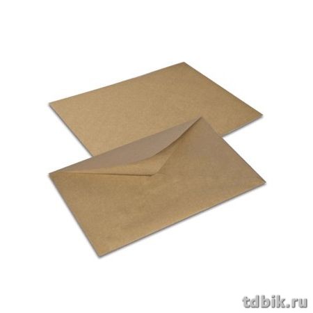 Конверт  Крафт 162*229мм с клеевым слоем треугольный клапан