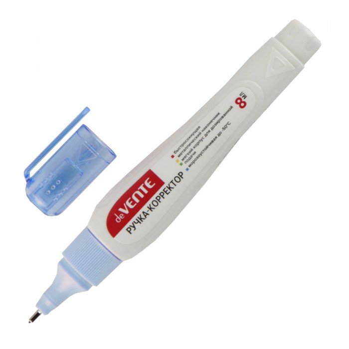 Корректирующая ручка метал. узел  8 мл., deVENTE