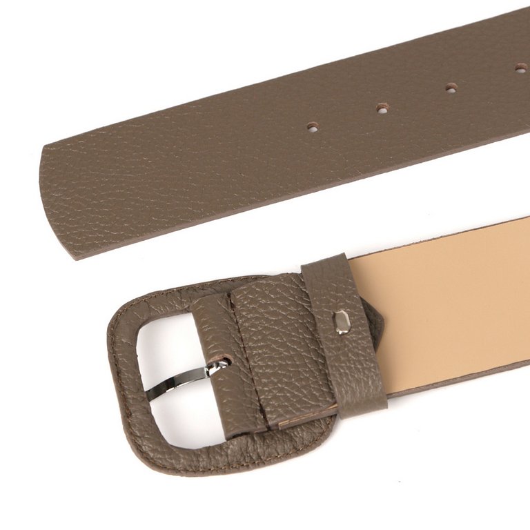 Ремень FABRETTI женский, натуральная кожа, размер 125, табачный