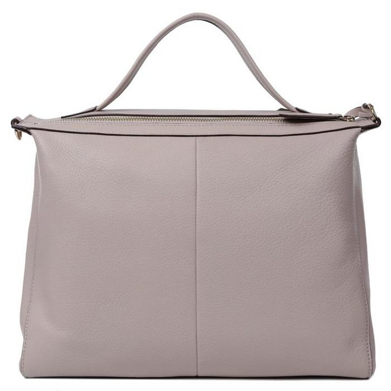 Сумка женская LEO VENTONI 34*24,5*12,5см, нат. кожа, серый
