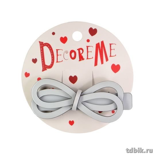 Заколка для волос 7,5см, 1шт, 4 вида Dekoreme