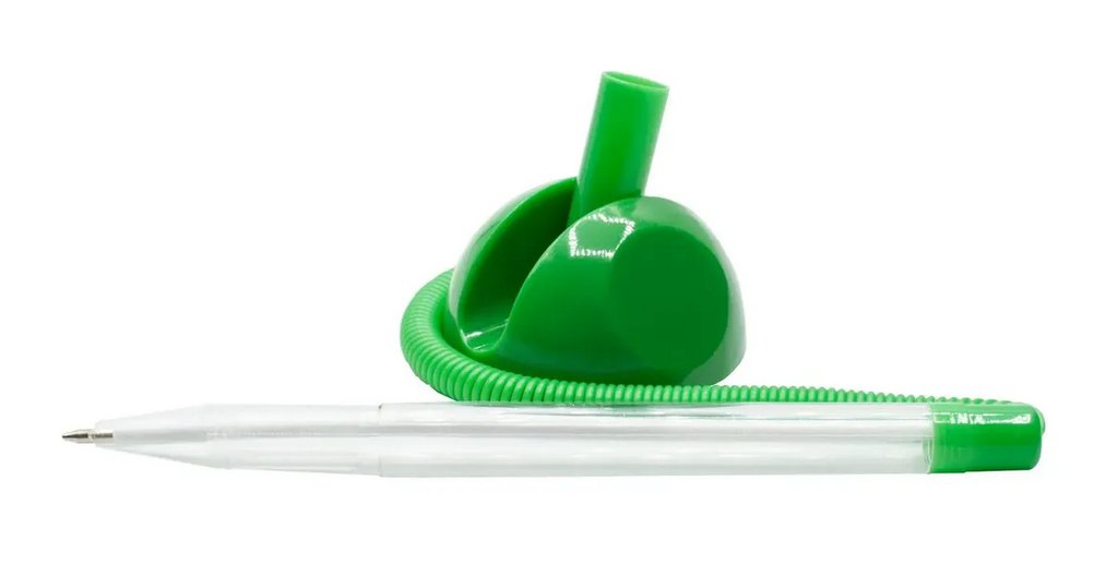 Ручка шариковая настольная зеленый корпус Buro 0,7мм синяя (стерж. 125мм, линия 0,5мм)