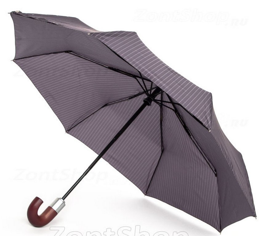 Зонт мужской автомат Fulton "Grey" диаметр купола 97см