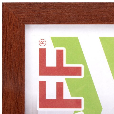 Рамка для фотографий 21*30 см дерево цв. итальянский орех (вставка стекло) STAFF (багет 18мм)