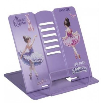 Подставка для книг 200*190 мм deVente "Ballet Academy" металлическая, сиреневая