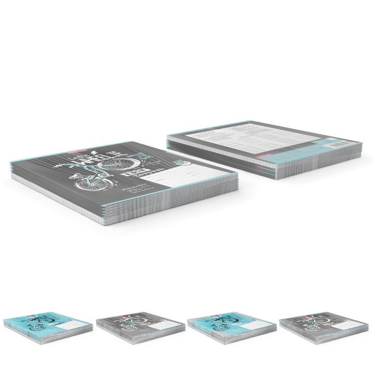 Тетрадь 18 лист кл. А5 "Bicycle Rider"  ассорти