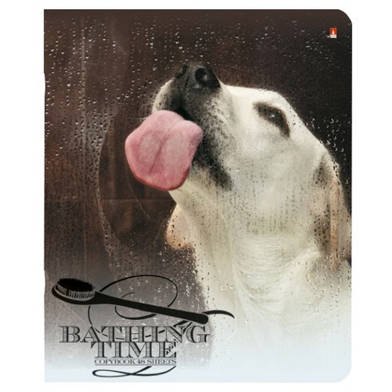 Тетрадь 48 лист кл. А5 на скрепке "СОБАКИ. С ЛЕГКИМ ПАРОМ"