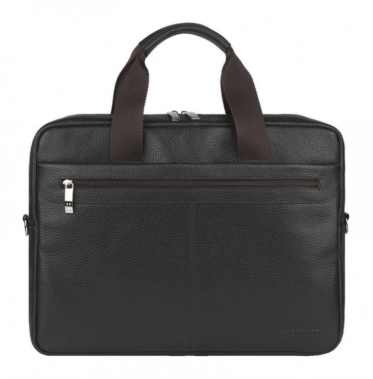 Сумка мужская Franchesco Mariscotti 36*28*7см натур. кожа Леванта, коричневая