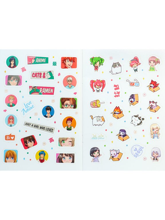 Набор наклеек 220 шт, "Anime style"  MILAND