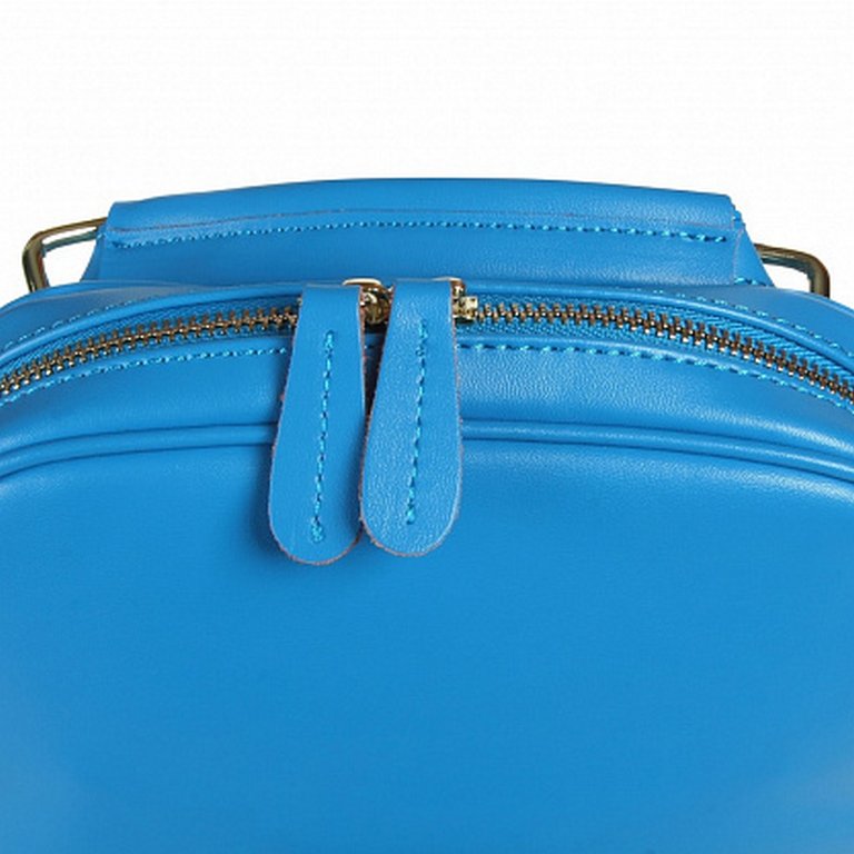 Рюкзак женский Jane's Story голубой, нат.кожа