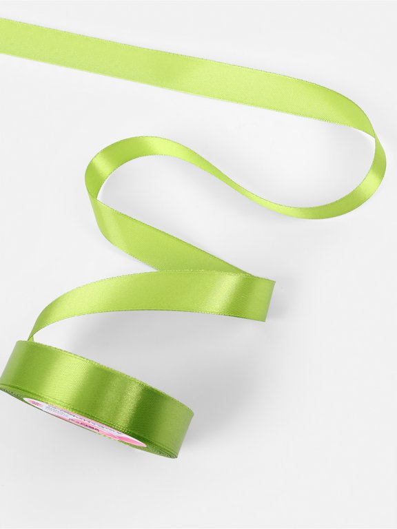 Лента атласная 2,0см*23м, цв. зеленый светлый ART UZOR