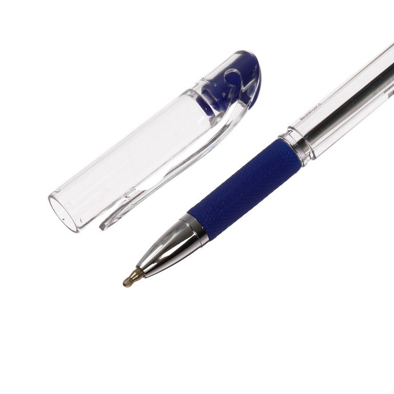 Ручка шариковая BV BasicWrite резин.упор 0,5мм синяя (стерж.138мм, линия 0,3мм)