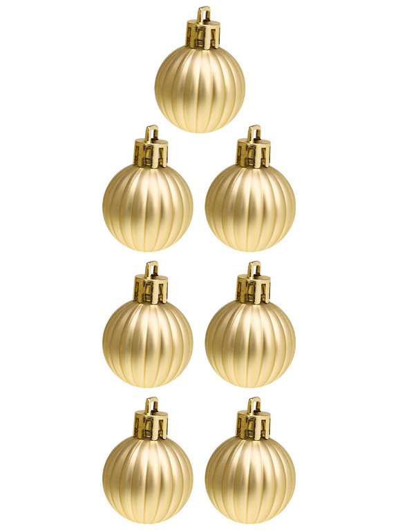 Набор шаров  цвет золото  30 мм 64 шт "Волшебство" (ассорти)