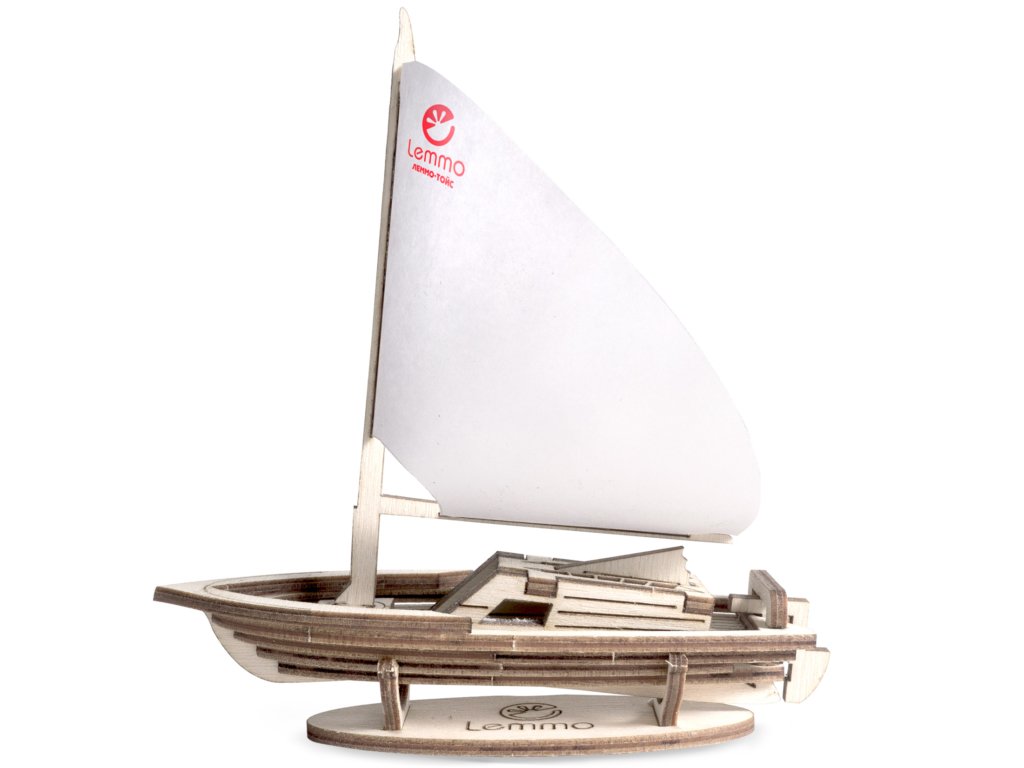 Сборная модель из дерева   24 дет. "Парусник Юнга" 120*40*130мм