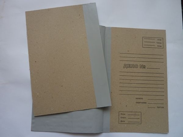 Папка архивная для ниточного переплета документов 215*100*305мм, корешок бумвинил до 100 мм