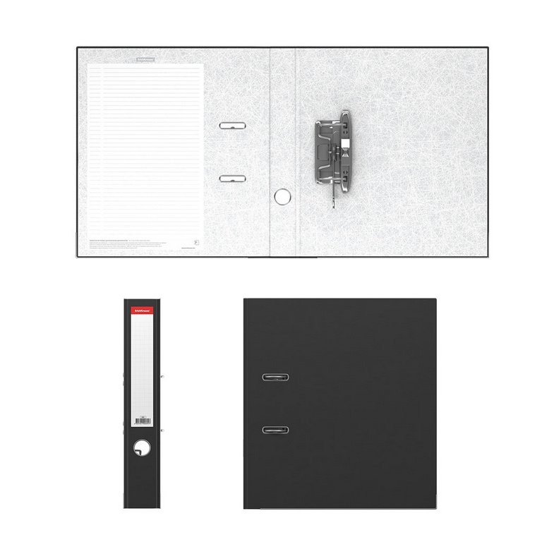 Папка-регистратор А4 50мм ErichKrause-Стандарт. метал. окантовка, черный