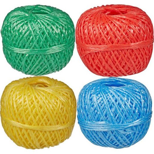 Шпагат полипропилен. длина 100 м, диаметр 1,1 мм, 500 текс цветной ассорти deVENTE