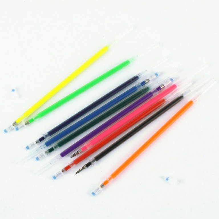 Стержень гелевый 130мм набор 10цв неон. 0,7мм Darvish