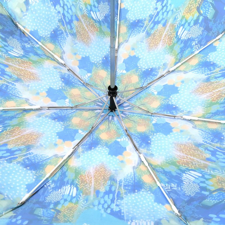 Зонт женский суперавтомат Fabretti, мини , 3 сложения, эпонж